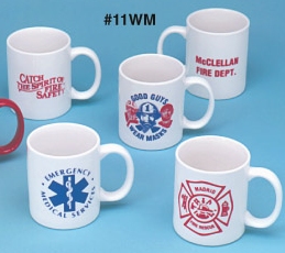 Ceramic Mugs - White  11oz