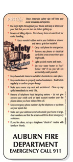 SAFETY TIPS FOR SENIORS