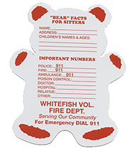 "Bear" Facts For Sitters Write-on Magnet