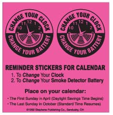 Change your clock/battery reminders