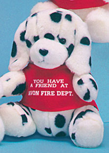 7" PLUSH STUFFED DALMATION (Imprinted)