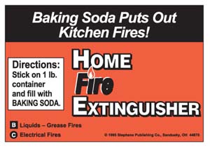 HOME FIRE EXTINGUISHER LABELS