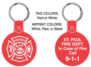 MALTESE CROSS KEY TAG