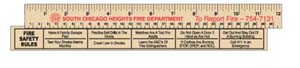 Economy Natural 12" Wood Rulers (Safety Rules)