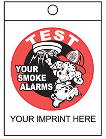 Test Your Smoke Alarms-Litter Bags -Imprinted