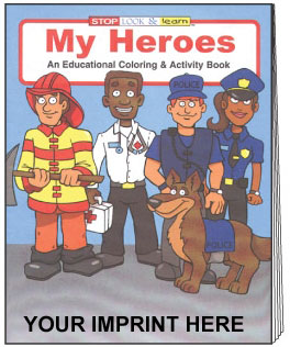 My Heros Coloring Book - Imprinted