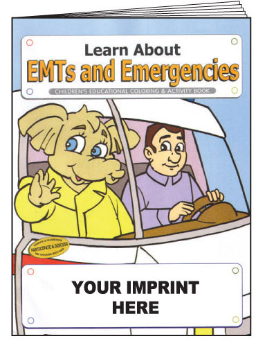 Learn About EMTs and Emergencies Coloring & Activity Book - Imprinted