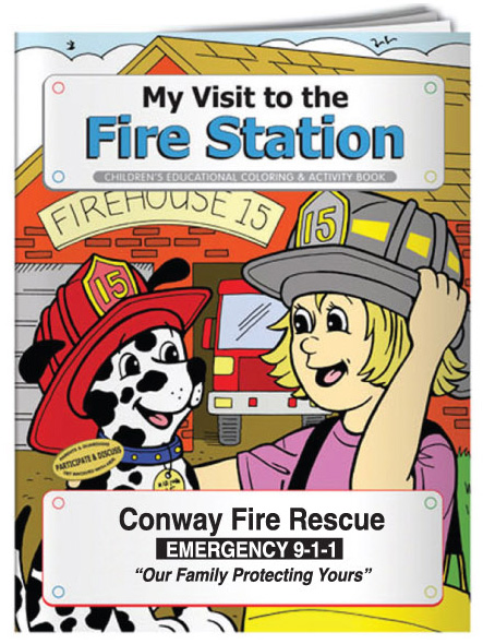 Firefighters in Uniform  Coloring Book - Imprinted
