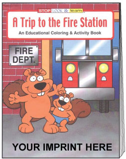 A Trip to the Fire Station Coloring Book - Imprinted