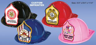 PLASTIC FIRE HATS - Imprinted