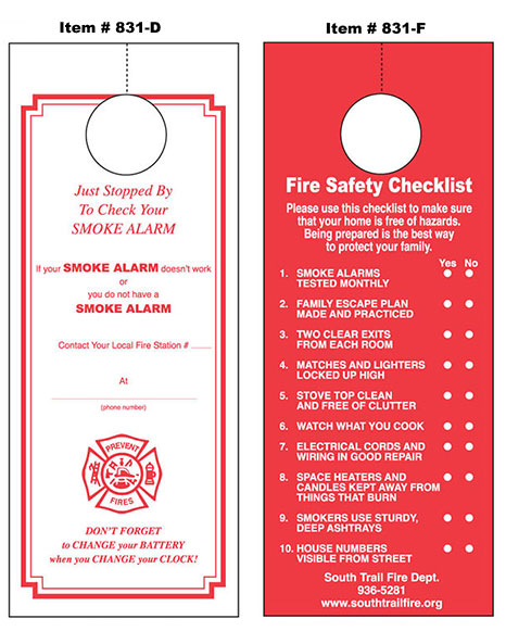 DOOR KNOB HANGERS 1 COLOR