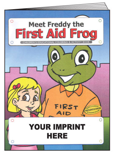 Meet Freddy the First Aid Frog Coloring & Activity Book - Imprinted