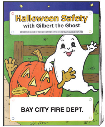 Halloween Safety Coloring Book - Imprinted