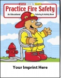 "Practice Fire Safety" Coloring Books - Spanish (Custom)
