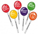 Safety Stick Lollipops (Custom)