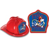 DELUXE Fire Hats - Jr. Fire Chief Dalmatian Design (Stock)