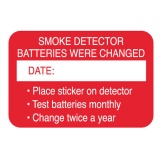 Smoke Detector Date Battery Change Stickers (Stock)