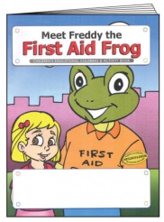 "Meet Freddy the First Aid Frog" Coloring & Activity Book (Stock)