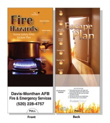 Pocket Slide Guide "Fire Hazards & Escape Plan" Dual Topic (Custom)