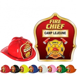 DELUXE Fire Hats - Fire Chief Design (Custom)