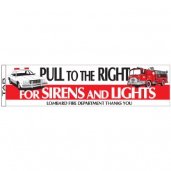 "Pull to the Right" Bumper Stickers (Custom)