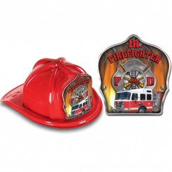 DELUXE Fire Hats - Fire Truck Design (Stock)