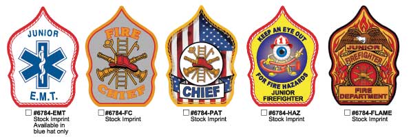 Plastic Fire Hats - Stock Shield