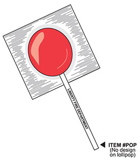 Safety Stick Lollipops