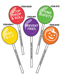 Safety Stick Lollipops