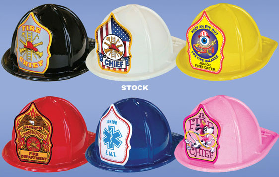 Plastic Fire Hats - Stock Shield