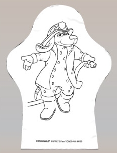 Hand Puppets Color-Me  Stock
