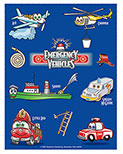 Emergency Vehicles Sticker Sheet