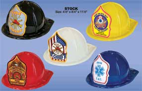 Plastic Fire Hats (Stock)