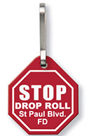 Custom Zipper Pulls - Stop Sign
