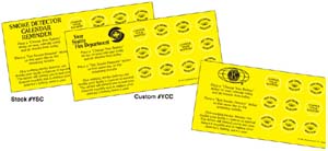 SMOKE DETECTOR CALENDER REMINDER (Imprinted)