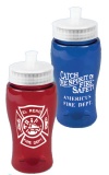 Squeeze Water Bottle 18 oz Transparent (Custom)