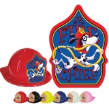 CLASSIC Fire Hats - Blue Dalmation Design (Stock)