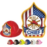 CLASSIC Fire Hats - Patriotic Design (Stock)