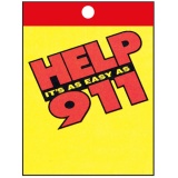 "Help It's As Easy As 911" Litter Bags (Stock)