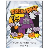 Trick or Treat Halloween Bags 11"x15" Reflective Silver (Custom)