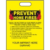 "Prevent Home Fires" 11"x15" Take Home Bags (Custom)