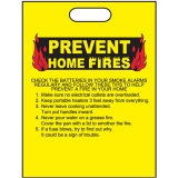 "Prevent Home Fires" 11"x15" Take Home Bags (Stock)