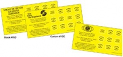 Smoke Detector Calendar Reminder Stickers (Stock)