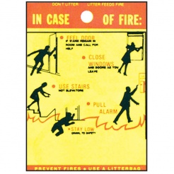 "In Case of Fire" Litter Bags (Stock)