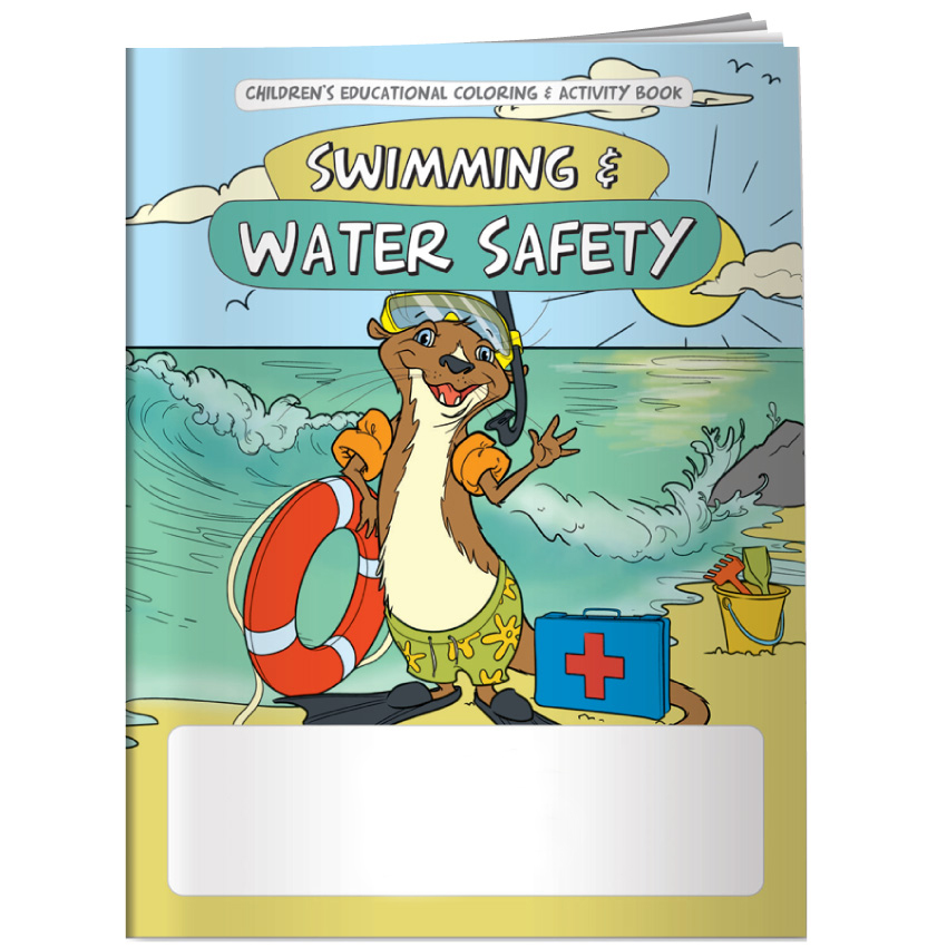 "Swimming & Water Safety" Coloring & Activity Books (Stock)