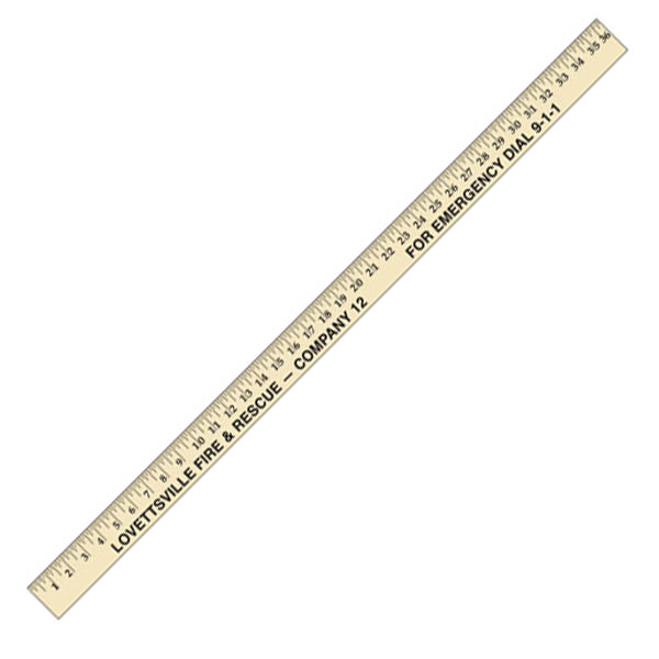 36 Wood Yardsticks (Custom) - Rulers