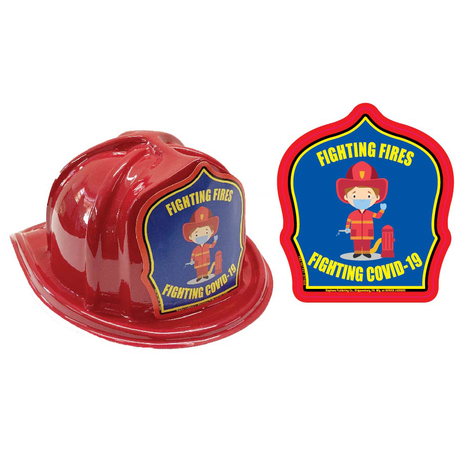 DELUXE Fire Hats - COVID-19 Design (Stock)