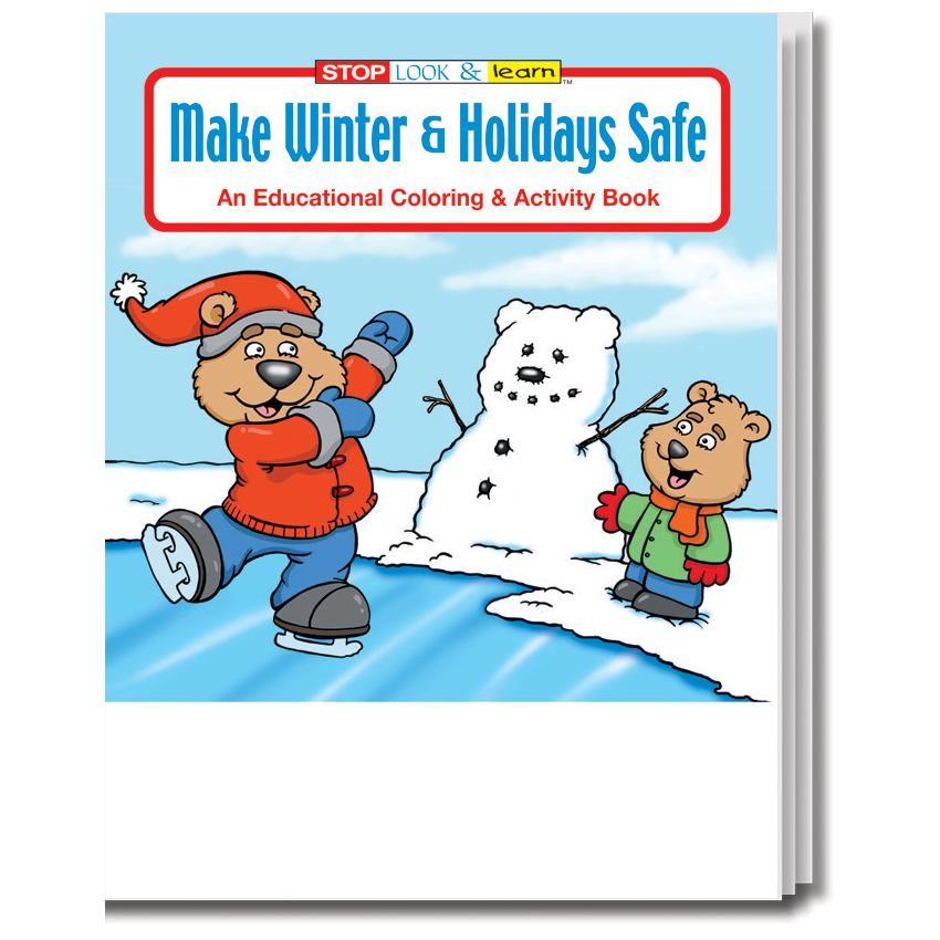 "Make Winter & Holidays Safe" Coloring & Activity Books (Stock)