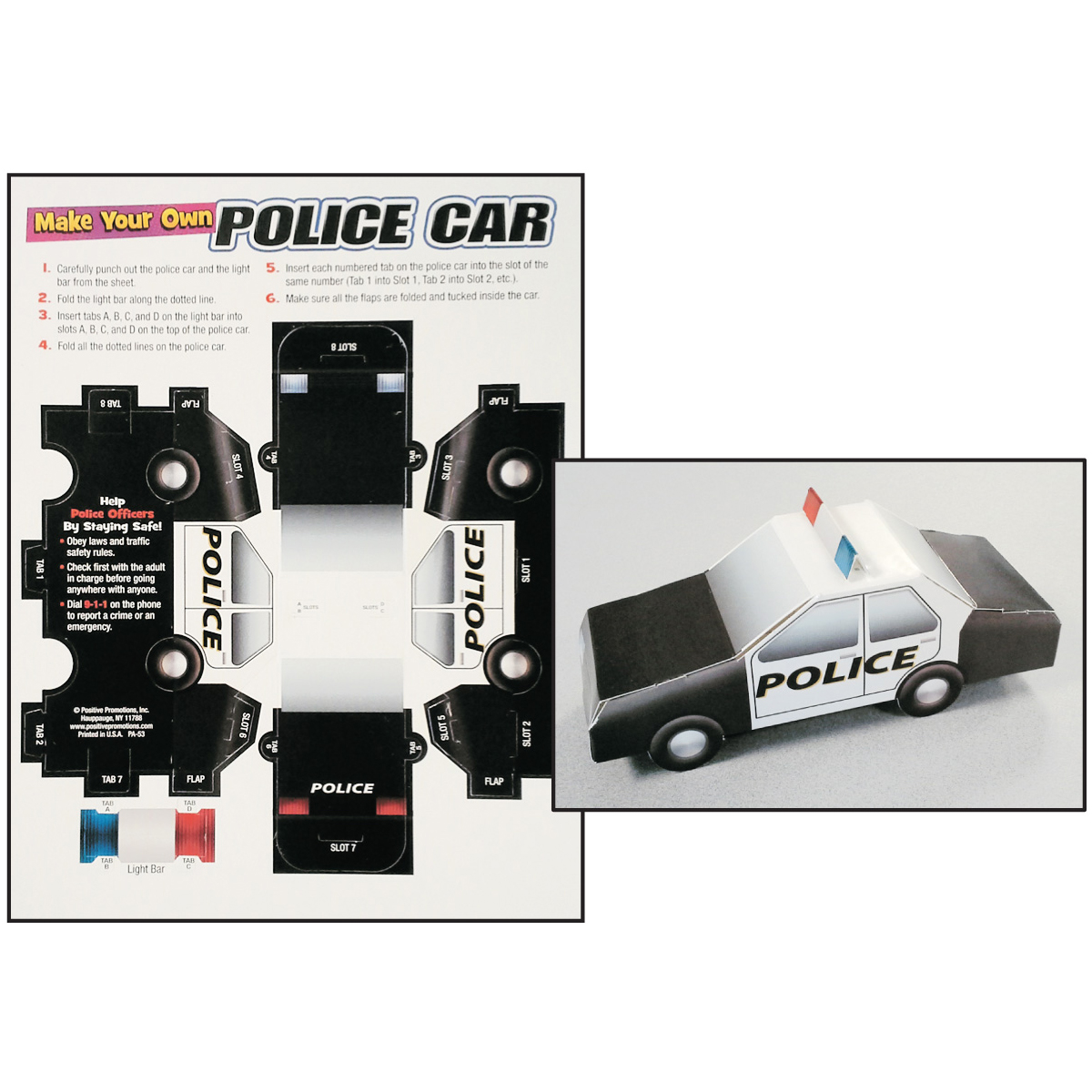 Foldable Police Cars (Stock)