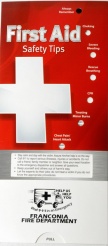 Pocket Slide Guide "First Aid Safety Tips" (Custom)